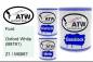 Preview: Ford, Oxford White (B9791), Z1 / M6887: 1L Lackdose + 1L Klarlack + 500ml Härter - Set, von ATW Autoteile West.